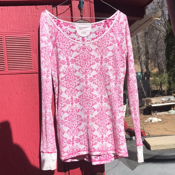 Arizona Jeans Pink Patterned Top - Picture 1 of 4